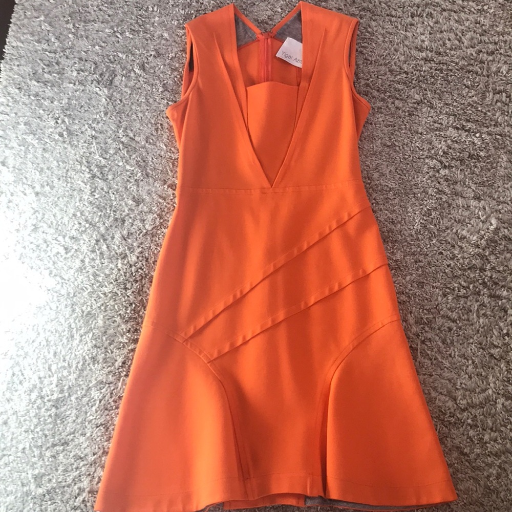 Yigal Azrouel orange dress